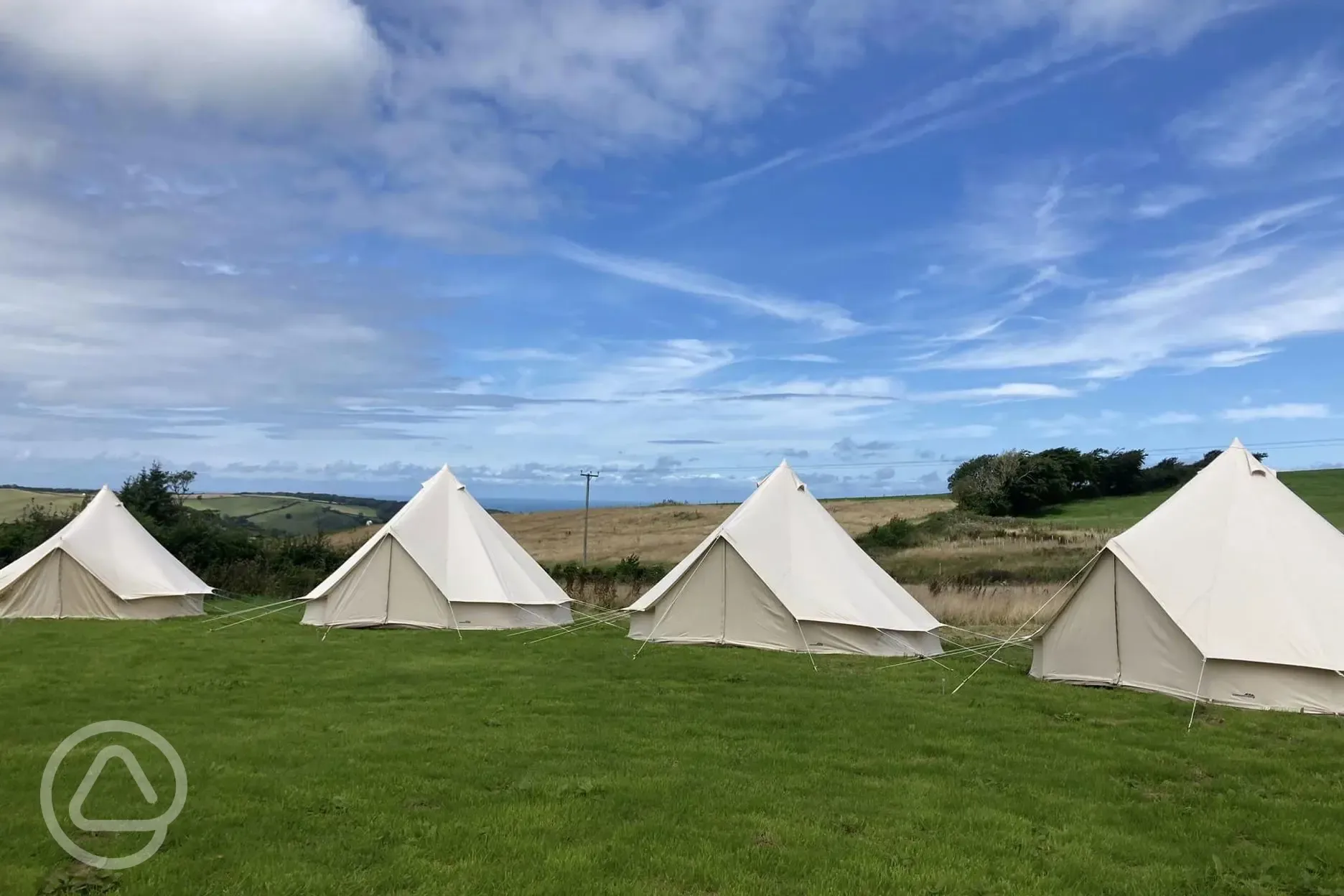 Bell tents at Giddy Farm