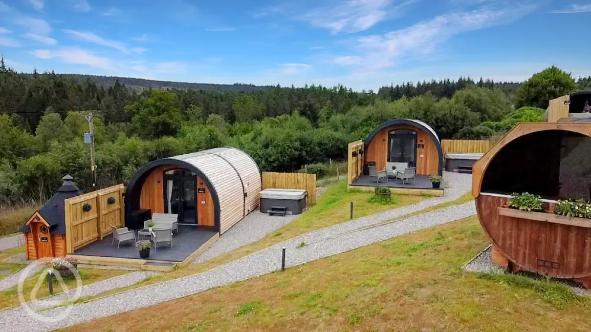 Large glamping pods