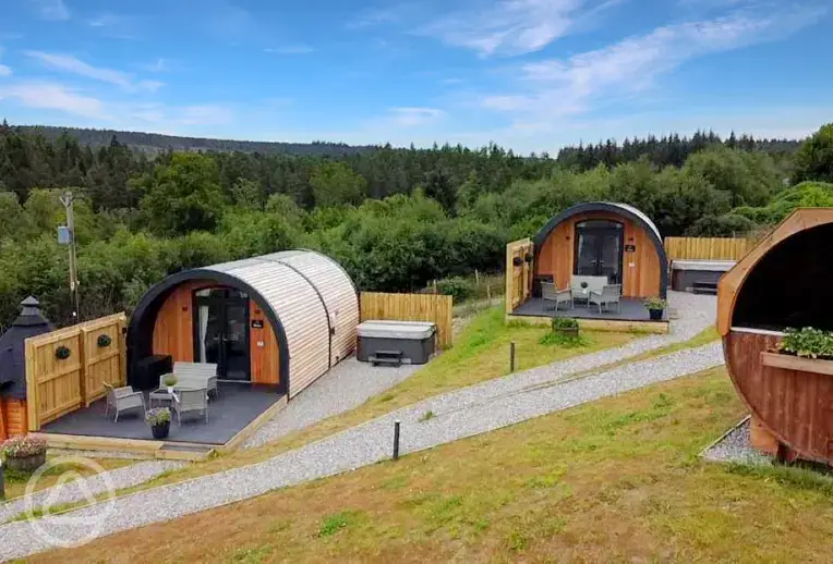 Large glamping pods