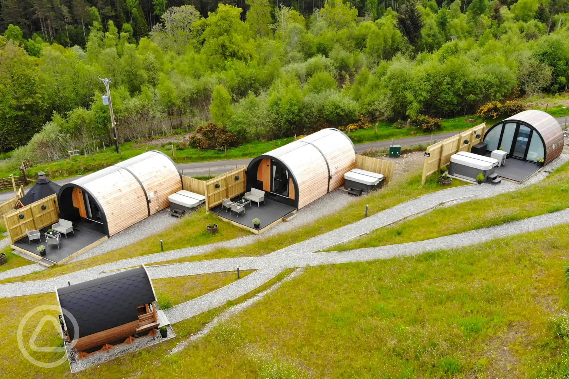 Glamping pods