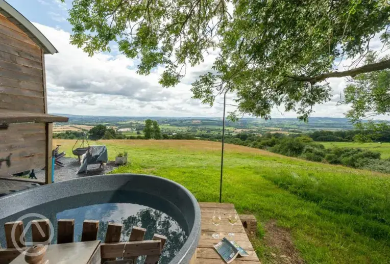 View from the hot tub