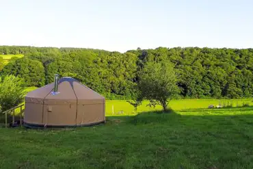Yurt and countryside views