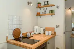 Shepherd's hut kitchenette Shepherd's hut kitchenette