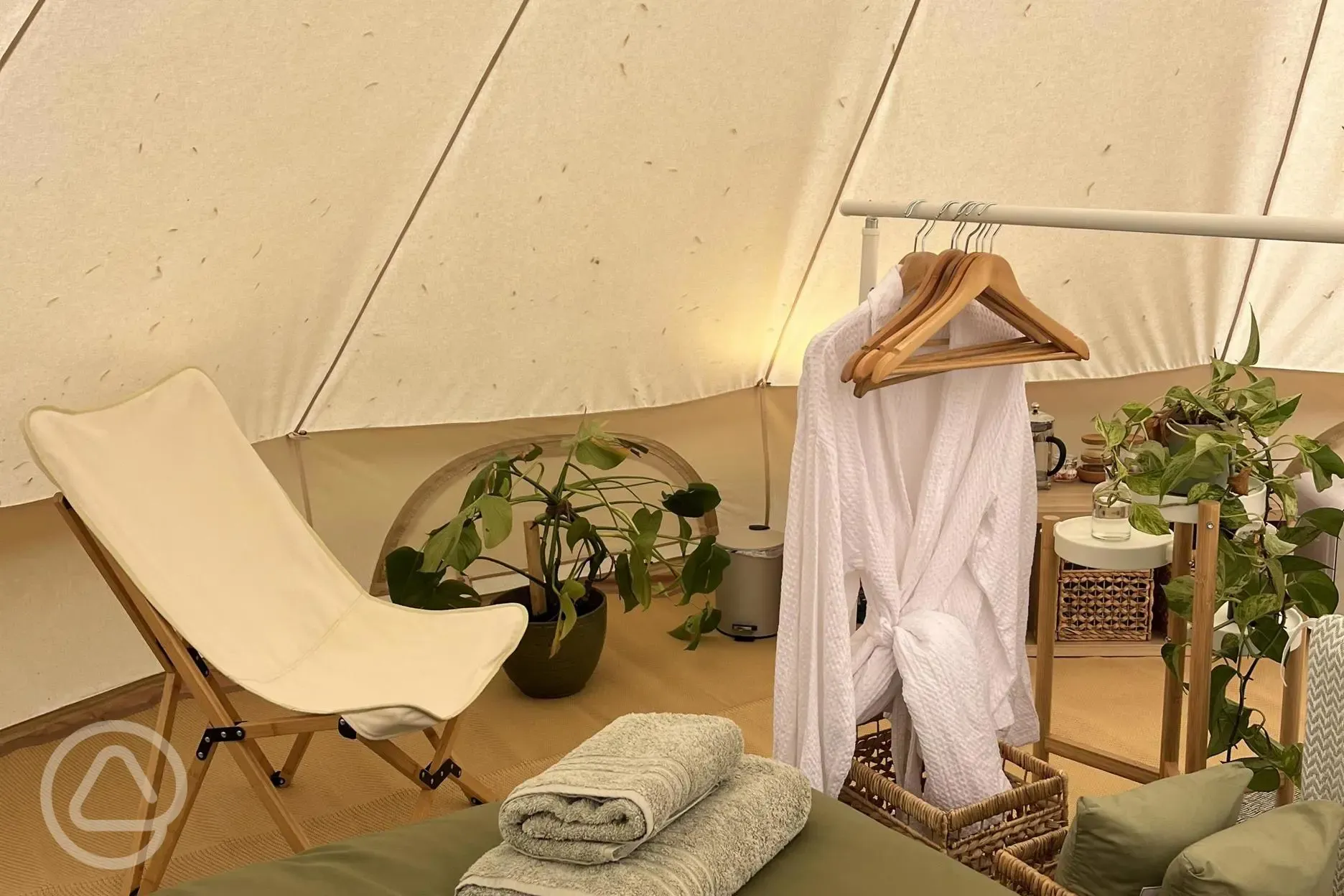 Bell tent interior