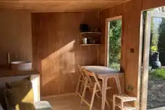 The garden cabin interior