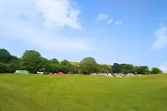 Non electric grass tent pitches