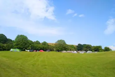 Non electric grass tent pitches
