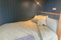 Shepherd's hut double bed