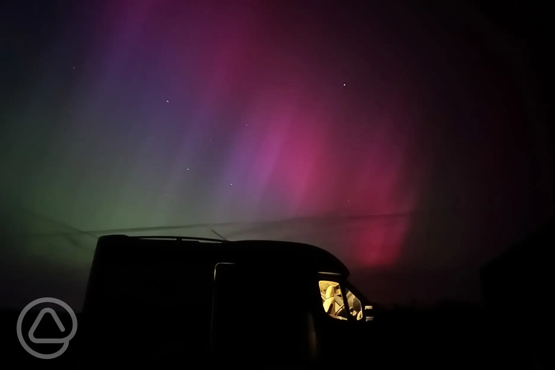 Campsite at night