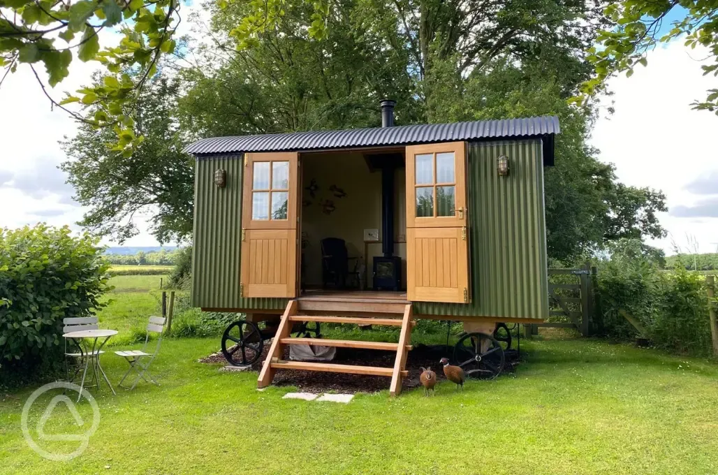 Shepherd's hut exterior