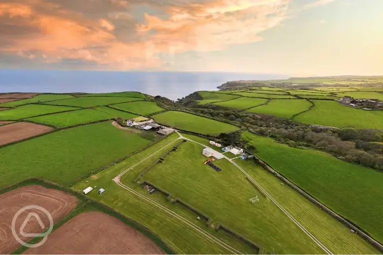 Aerial photo of Treverven