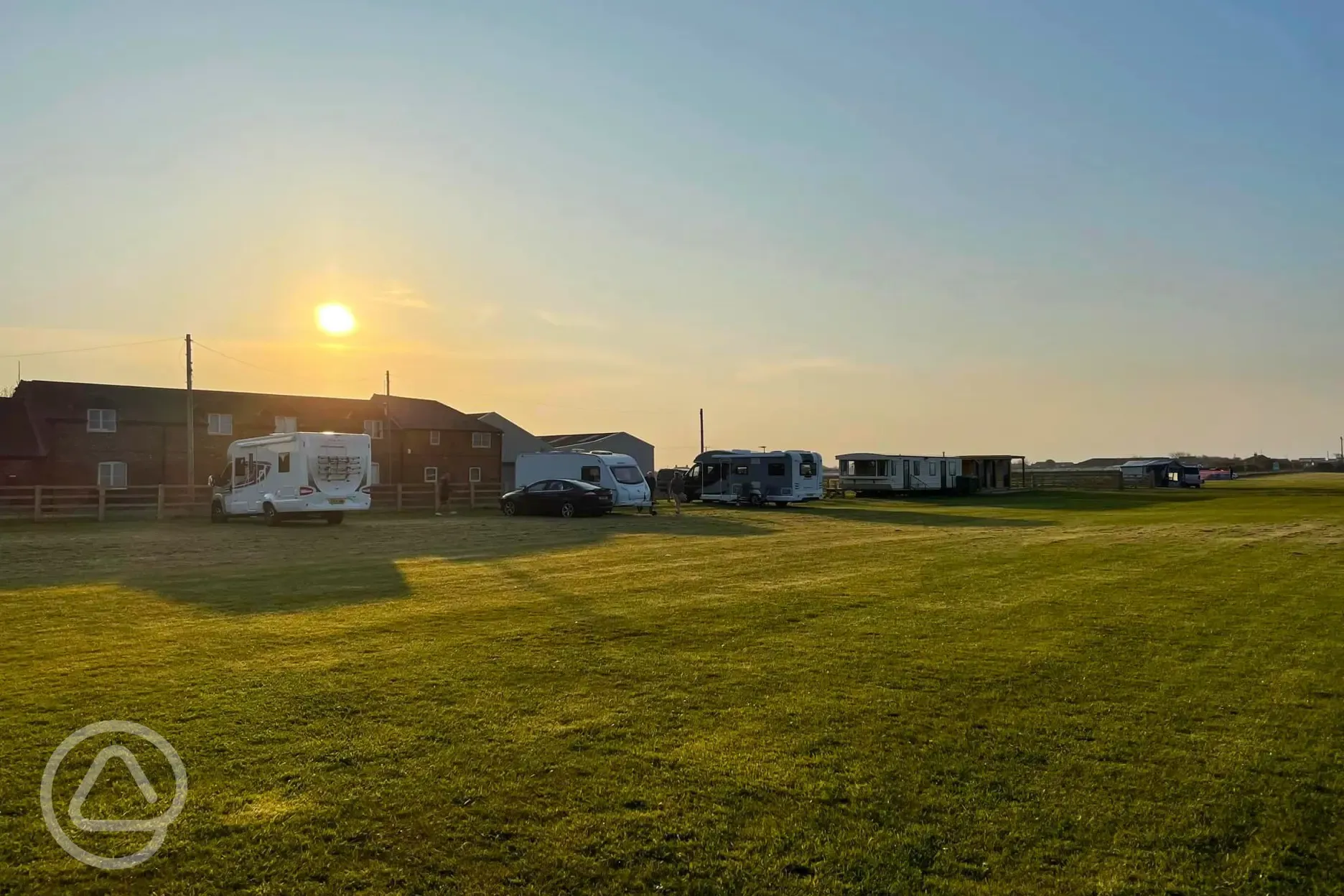 Site at sunset