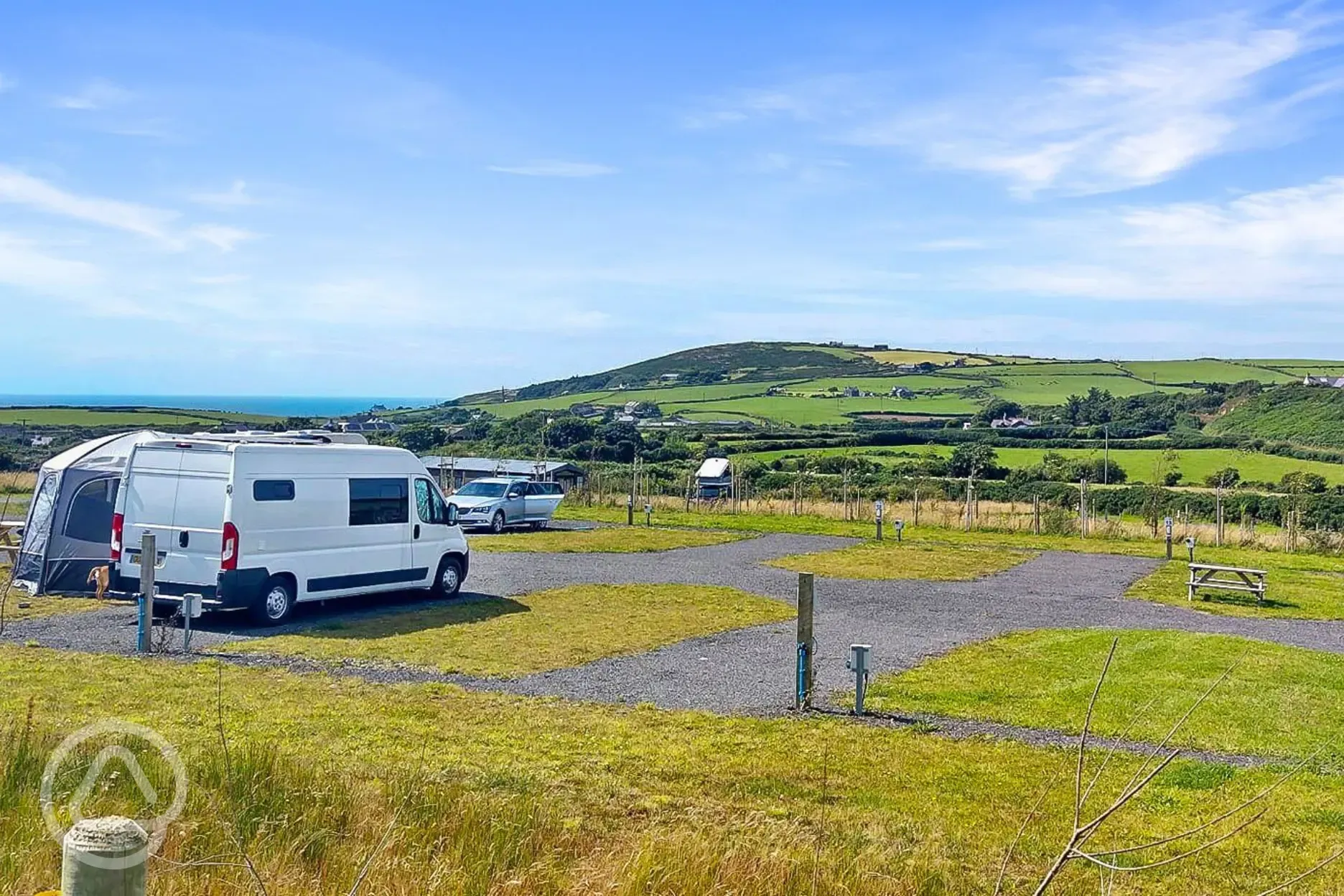 Aerial view of Ty Cochyn overlooking Holyhead