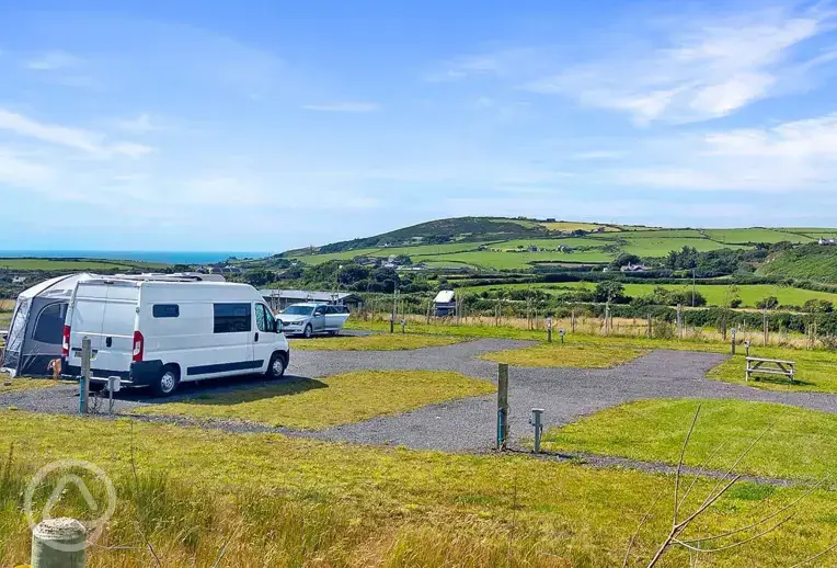 Aerial view of Ty Cochyn overlooking Holyhead