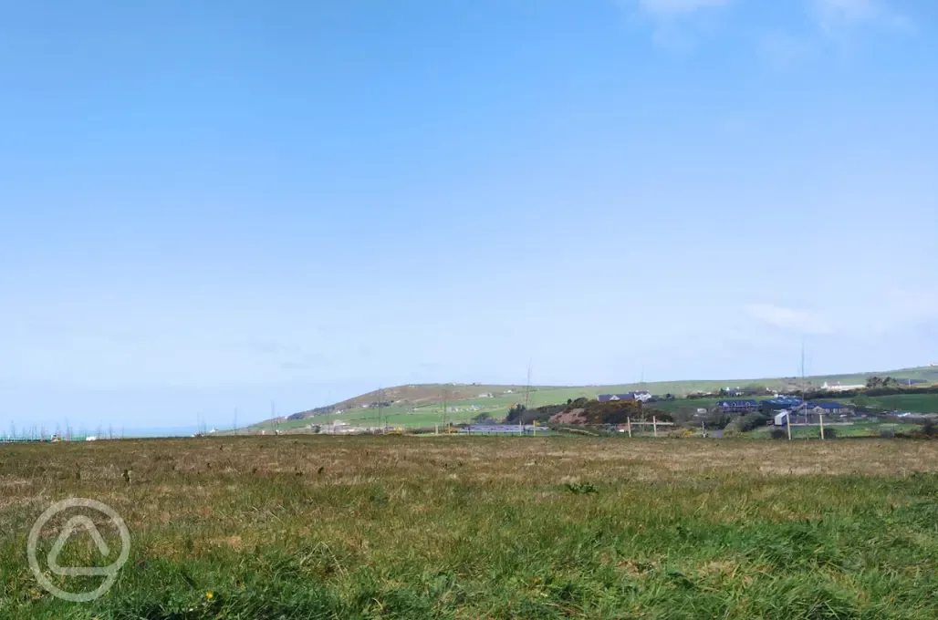Countryside and Holyhead sea views
