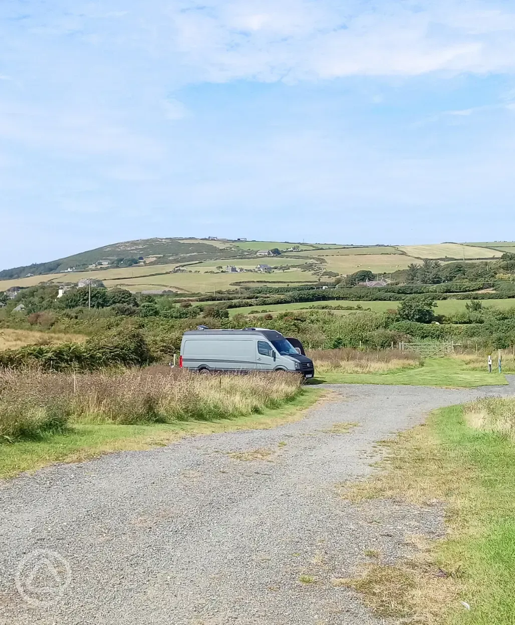 Electric hardstanding touring pitches and views