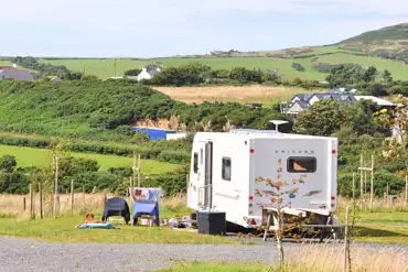 Optional electric hardstanding touring pitches