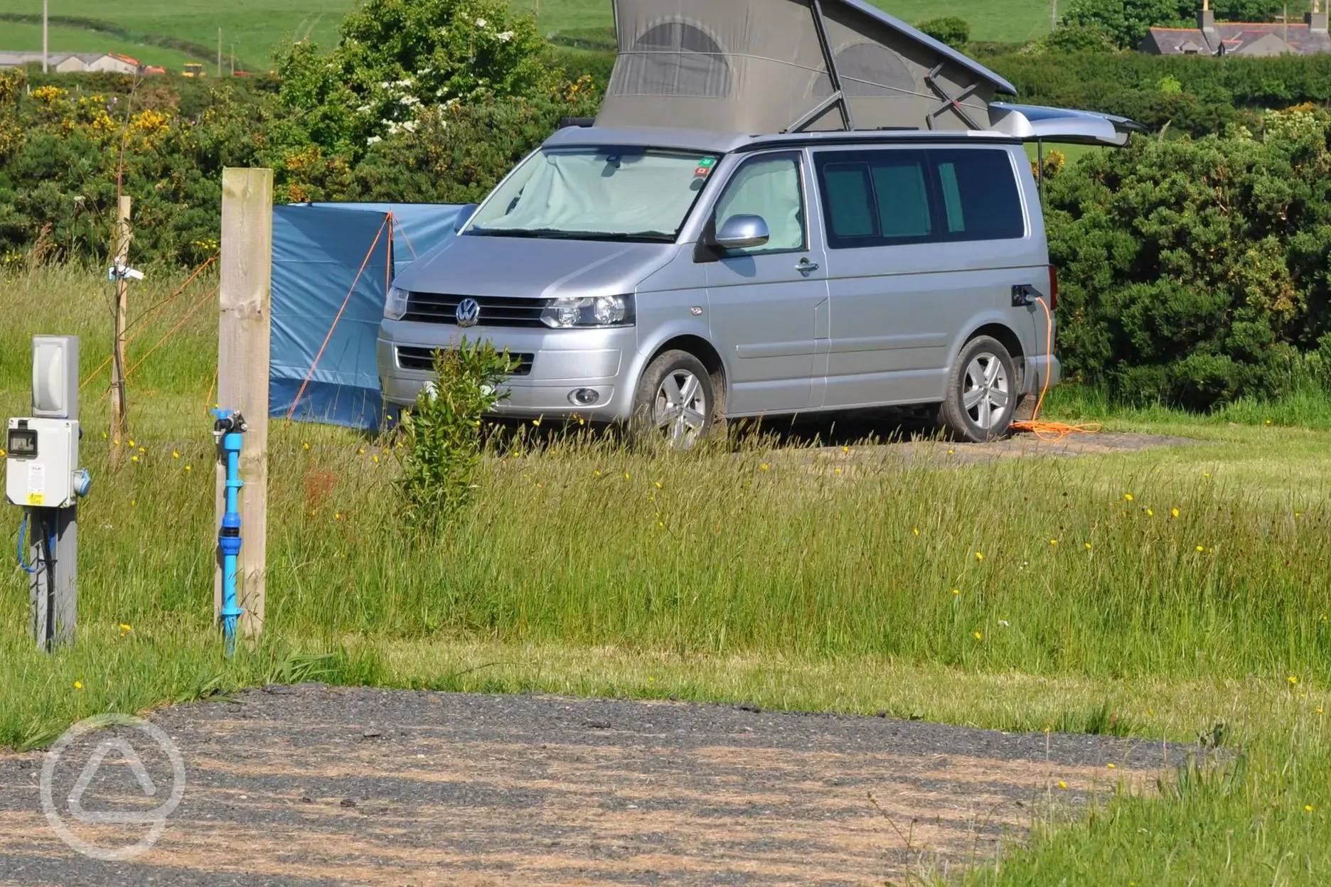 Electric hardstanding touring pitches