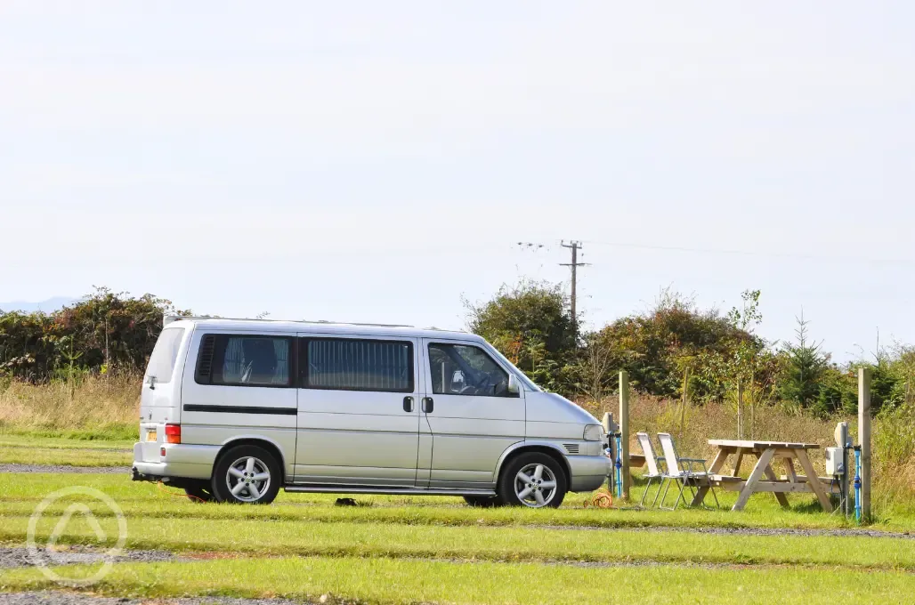 Electric hardstanding touring pitches