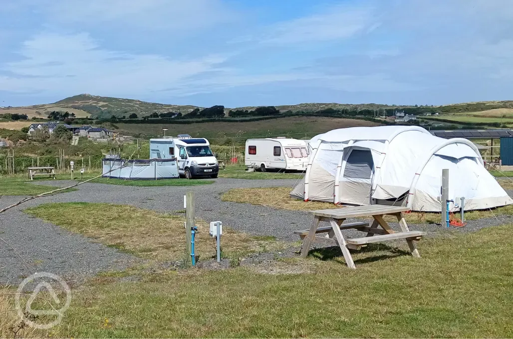 Grass and hardstanding pitches