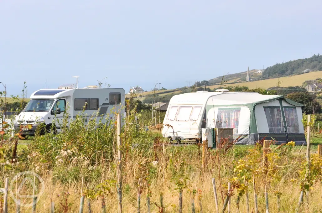 Electric hardstanding touring pitches 