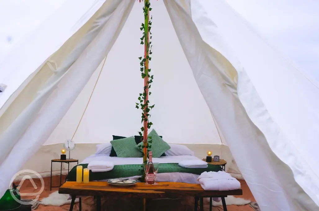 Bell tent interior