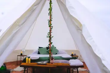 Bell tent interior