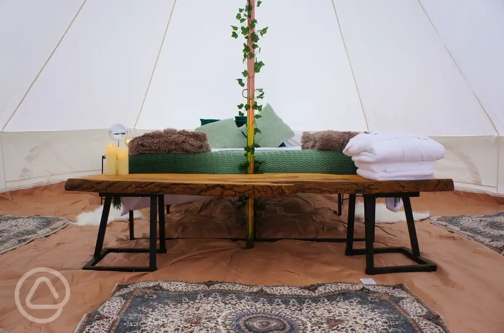 Bell tent interior