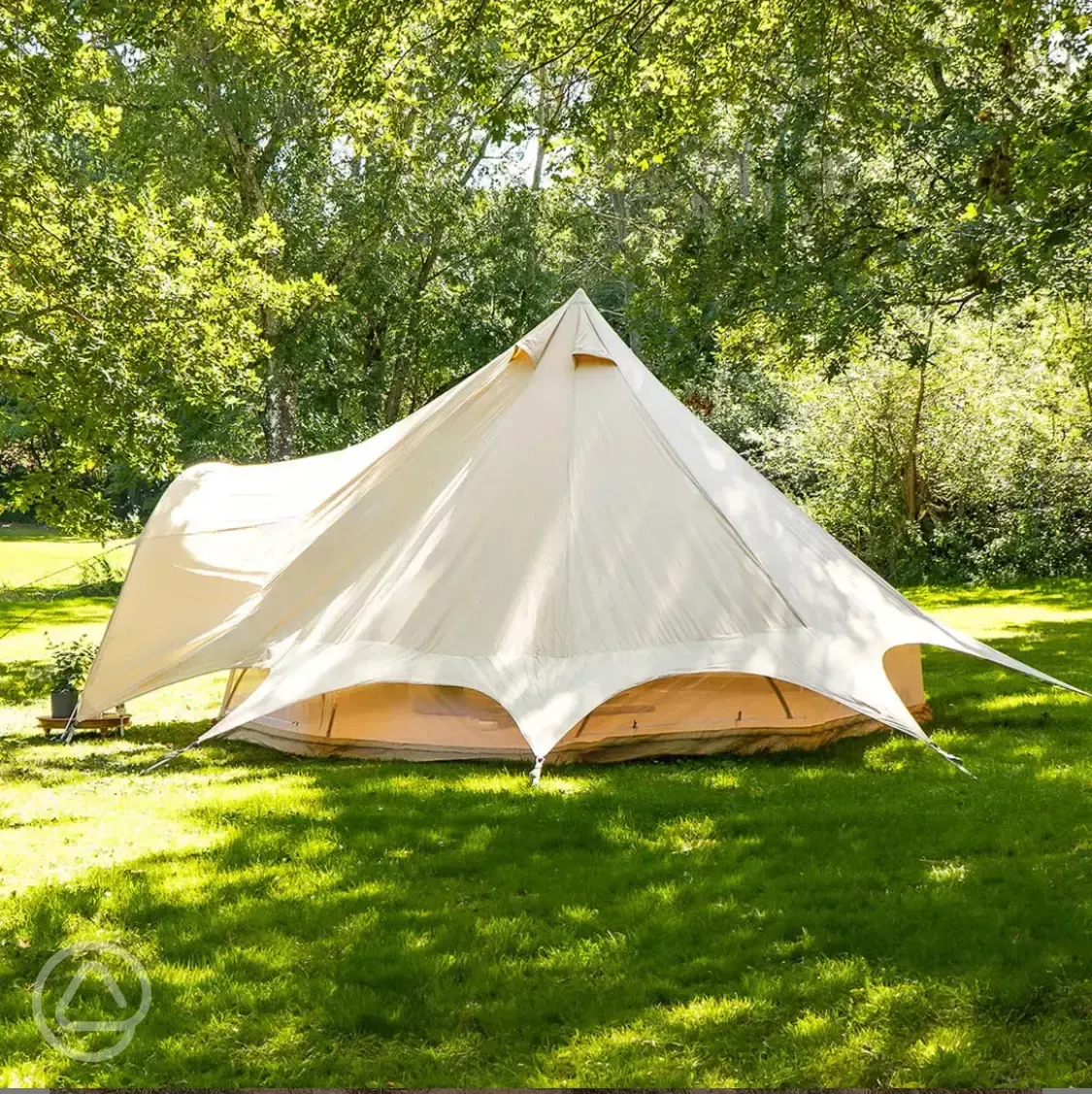 Unfurnished bell tent