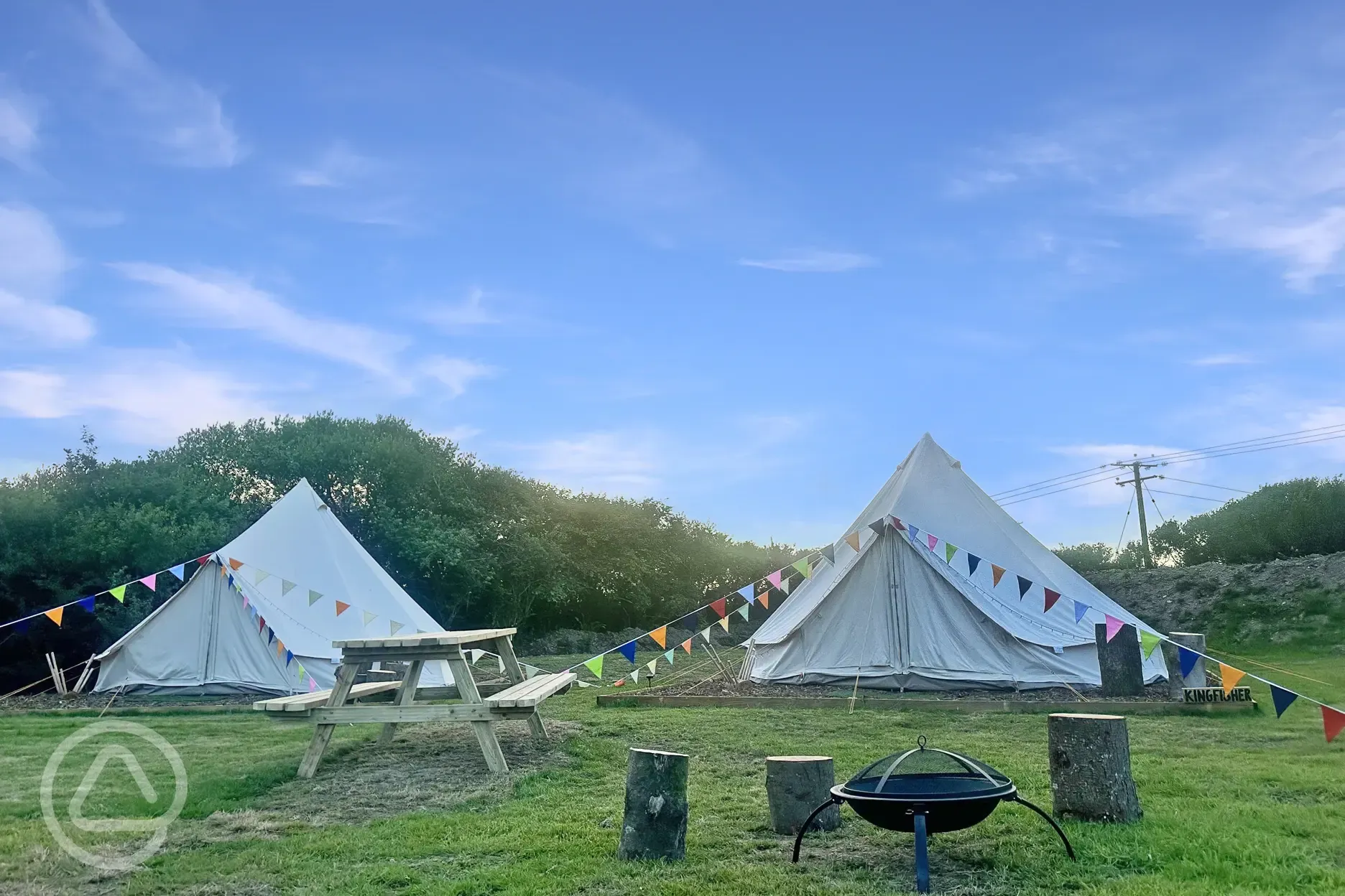 Furnished bell tents