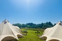 Lakeside bell tent glamping