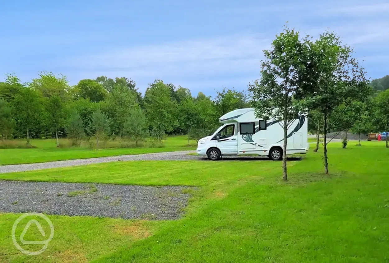 Non electric grass and gravel pitches