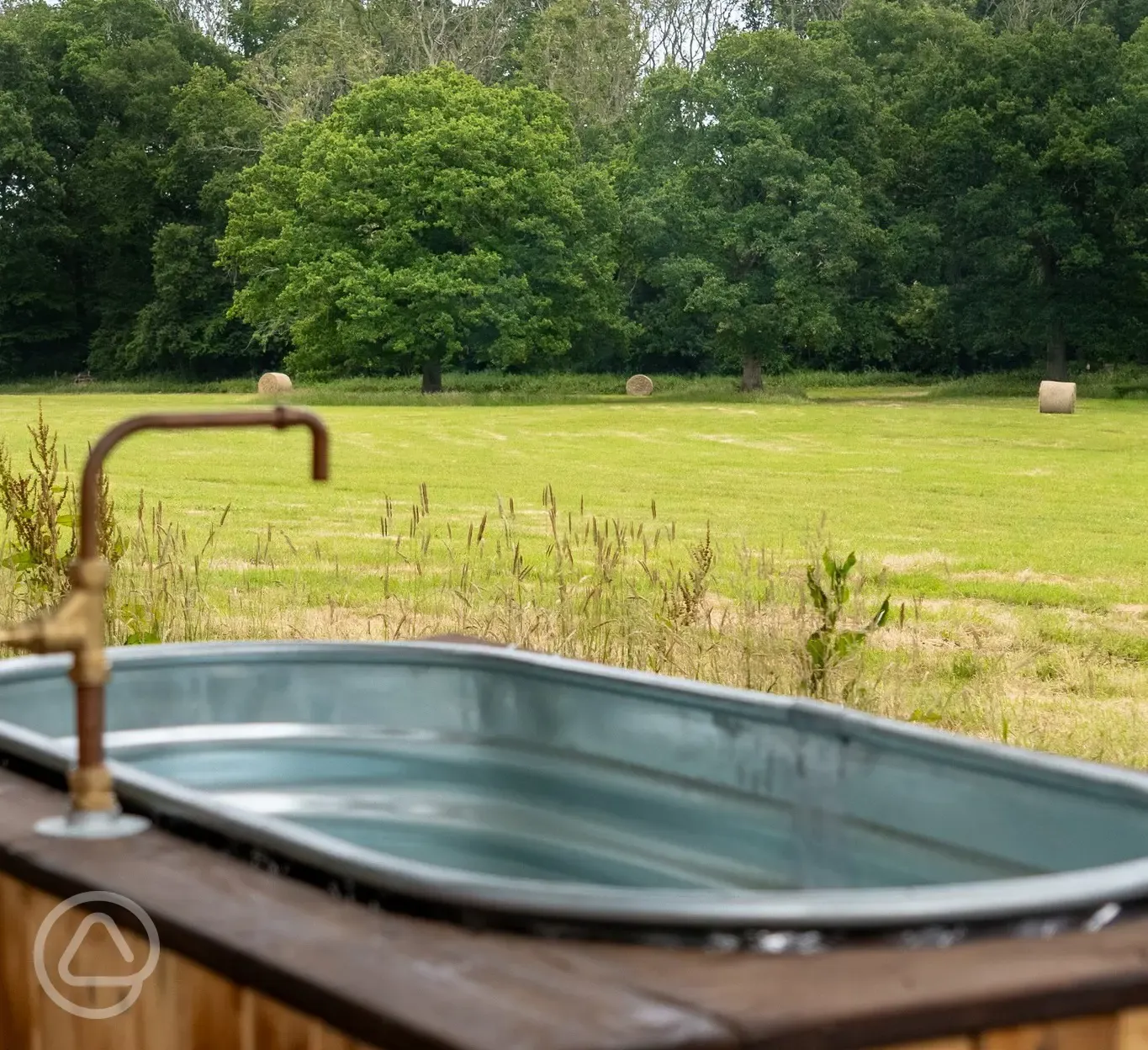 Private hot tub