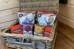 Glamping cabin welcome hamper Glamping cabin welcome hamper