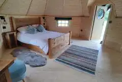 Natural glamping cabin interior Natural glamping cabin interior