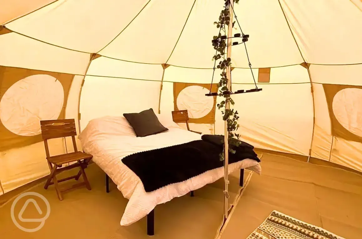 Luna and Nova bell tent interior