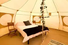 Luna and Nova bell tent interior Luna and Nova bell tent interior
