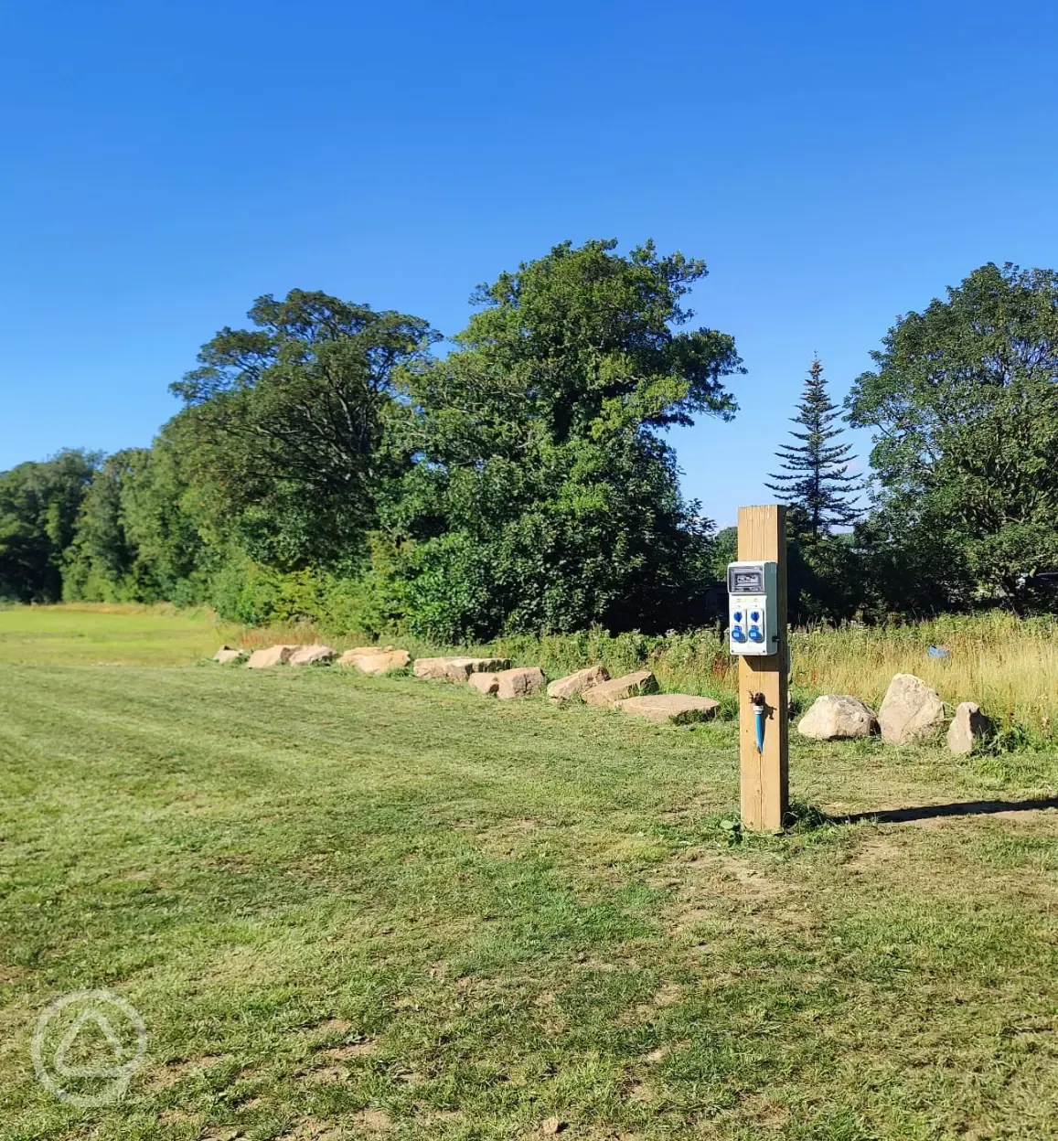 Fully serviced grass pitches