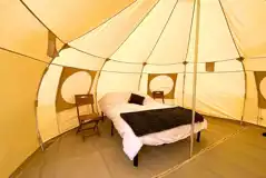 Luna and Nova bell tent interior Luna and Nova bell tent interior