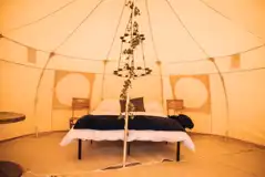 Luna and Nova bell tent interior Luna and Nova bell tent interior
