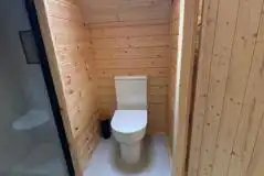 Glamping cabin ensuite bathroom Glamping cabin ensuite bathroom