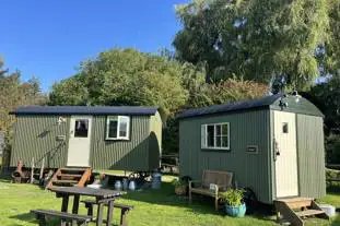 Splash Farm Shepherd's Huts, Arundel, West Sussex (9 miles)