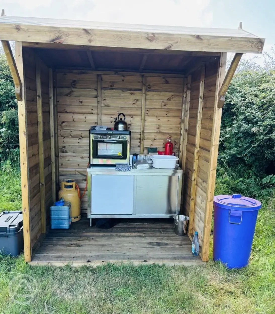 Glamping kitchen