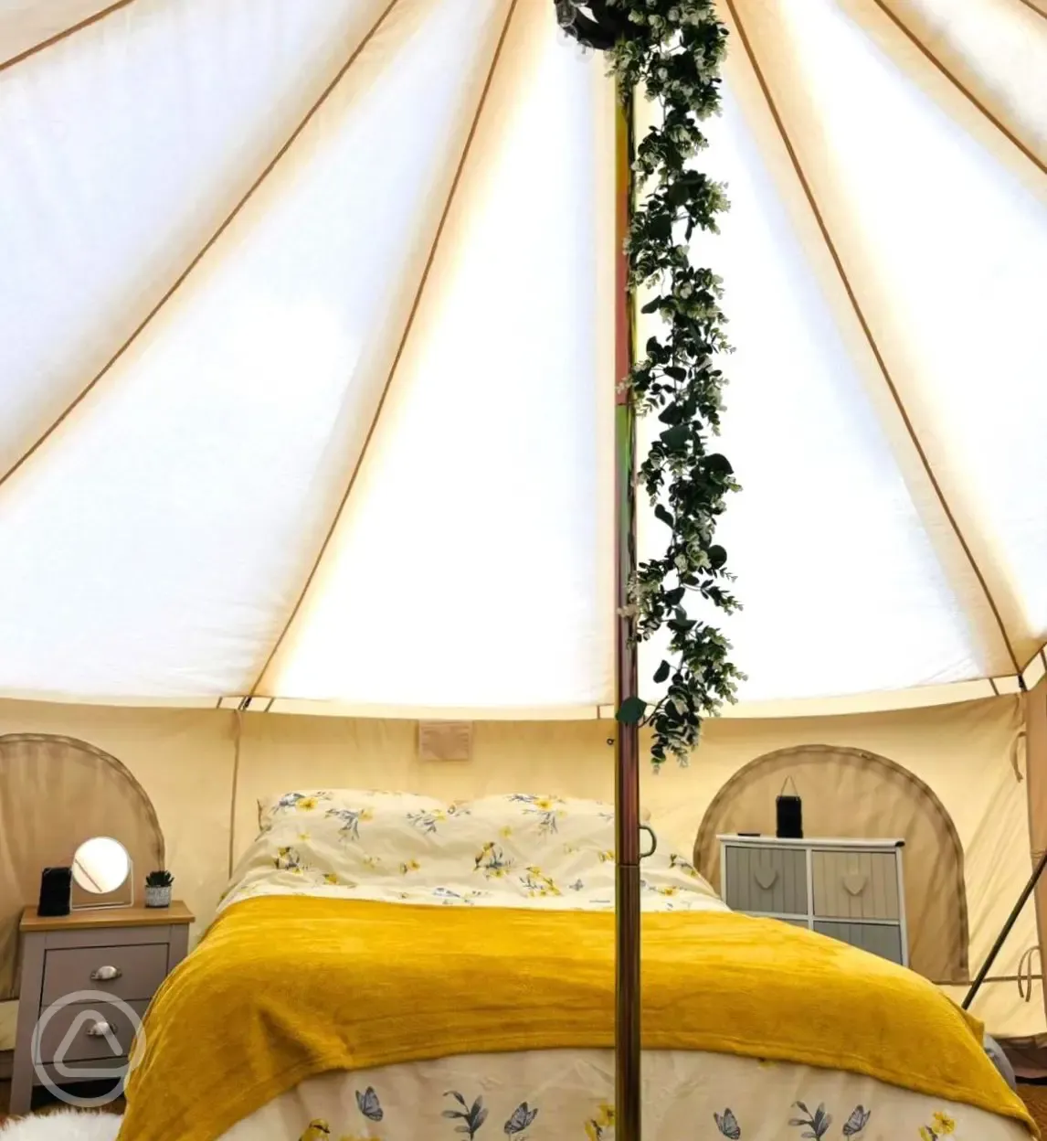 Bell tent interior