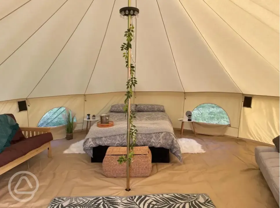 Bell tent interior