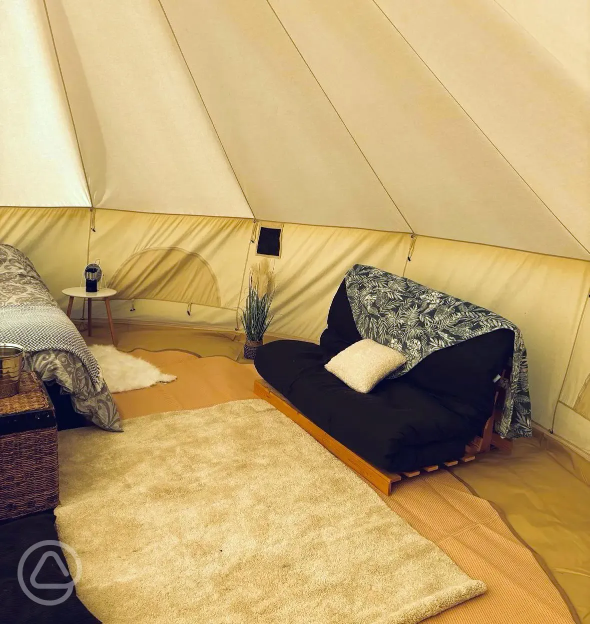 Bell tent interior