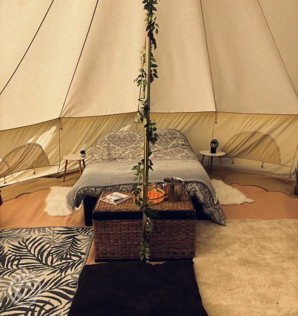 Bell tent interior