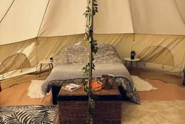 Bell tent interior