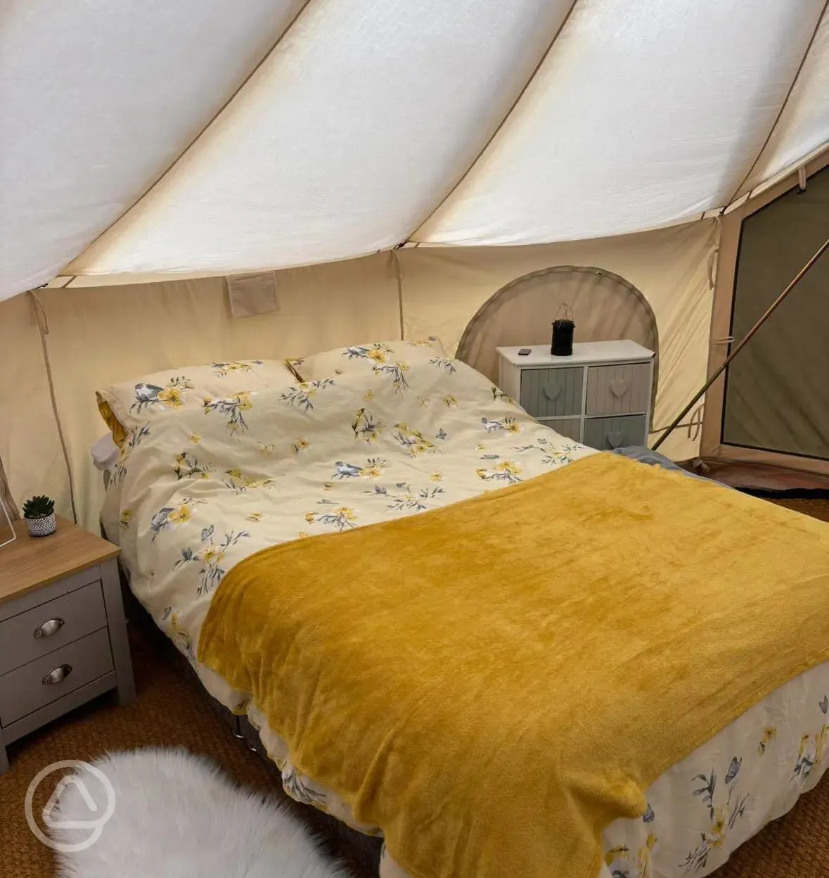 Bell tent interior