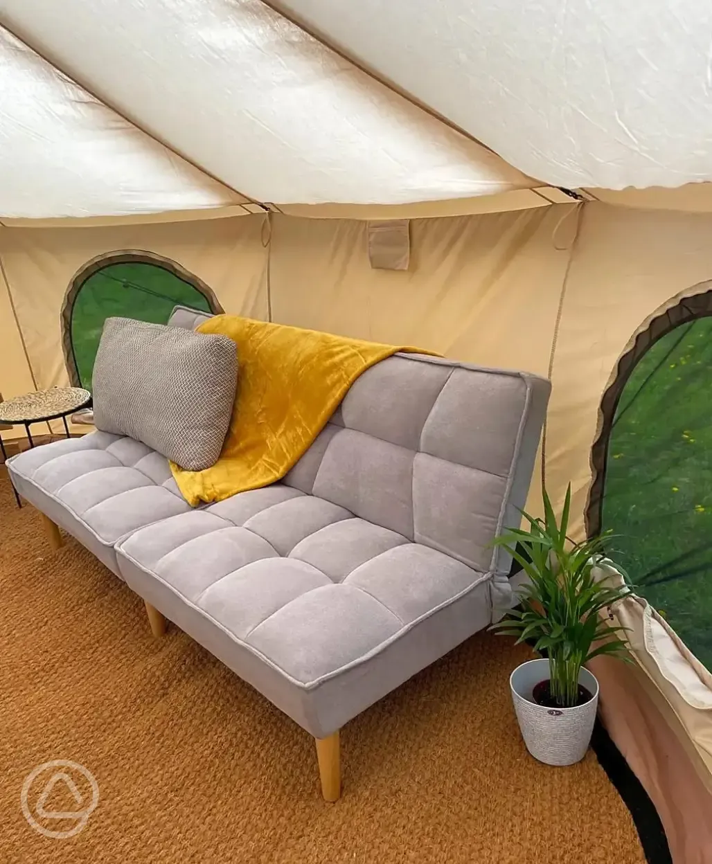 Bell tent interior